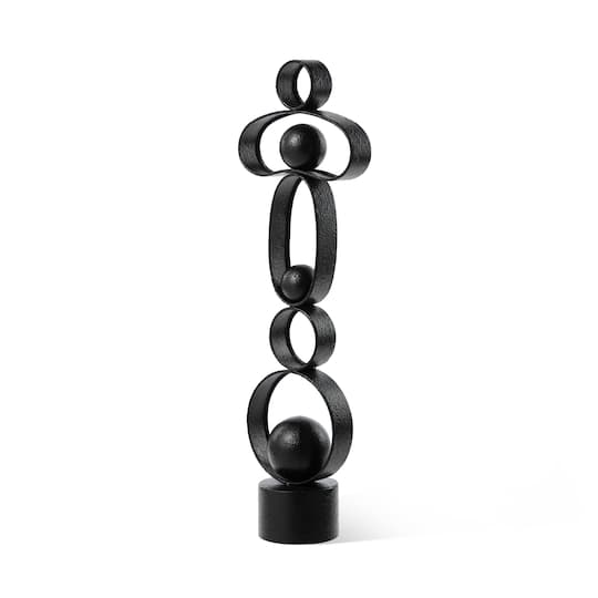 Glitzhome® 25.5" Modern Abstract Metal Sculpture Table Décor